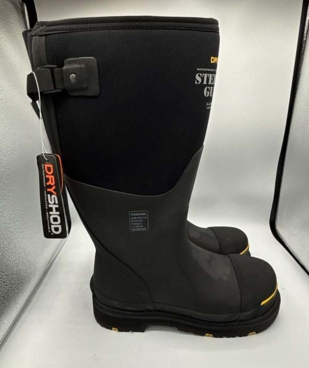 Dryshod Steel-Toe Gusset Waterproof Insulated Work Boots